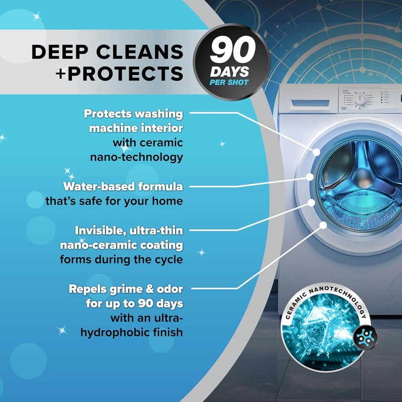 LifeProof منظف غسالة 4 في 1 - حماية تصل إلى 90 يومًا ضد الروائح والأوساخ (عبوة 4، إمداد لمدة عام) - Image 3